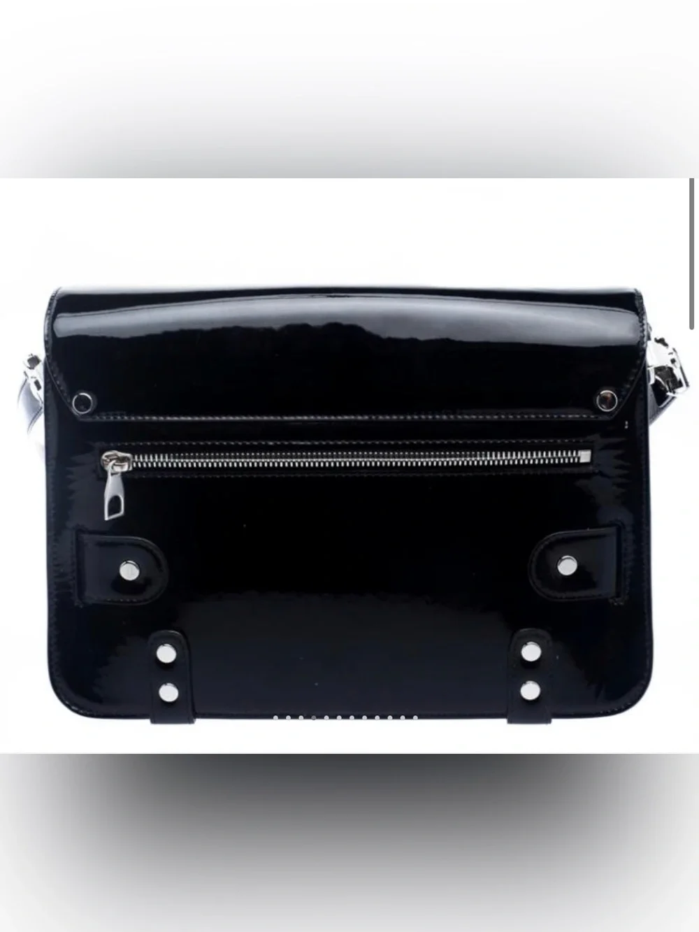 Proenza Schouler PS11 Holographic Black Patent Leather Mini Classic Crossbody - Picture 2 of 6
